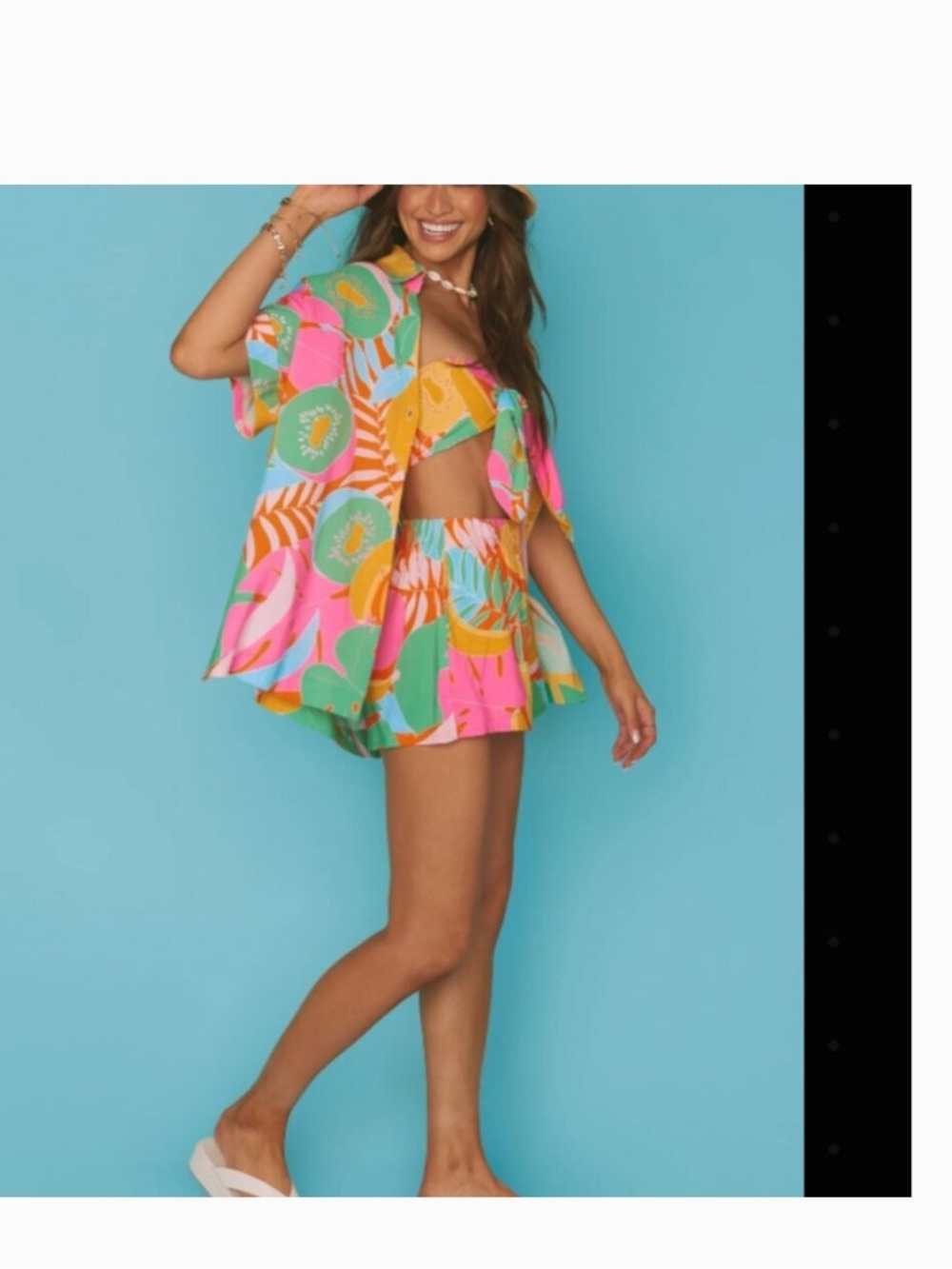 NWT Show Me Your Mumu Tropical Fruit 2 Piece Set Size Small